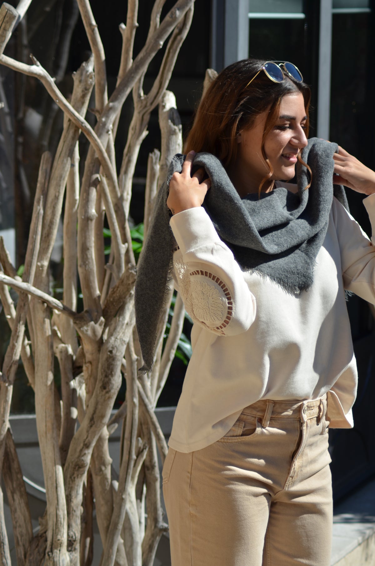 Grand foulard " Madeleine " 3 coloris